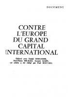 Contre l'Europe  du grand capital  international 
