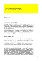 CN du 23 janvier 2014 - Discussion