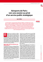 Aéroports de Paris : vers une cession au privé d’un service public stratégique