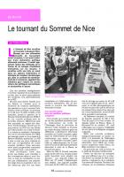 Le tournant du Sommet de Nice