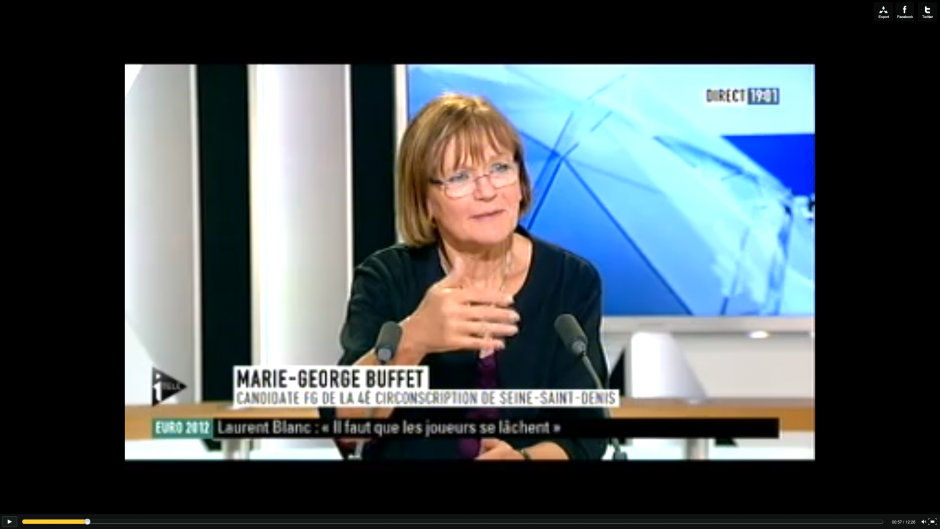Marie-George Buffet sur I>Télé