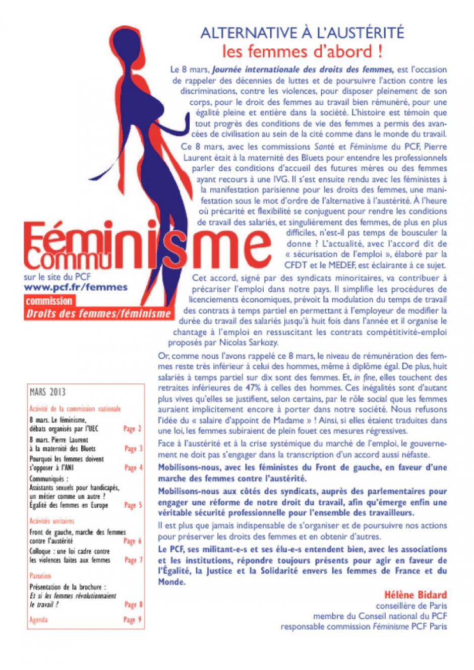 Féminisme - Communisme mars 2013
