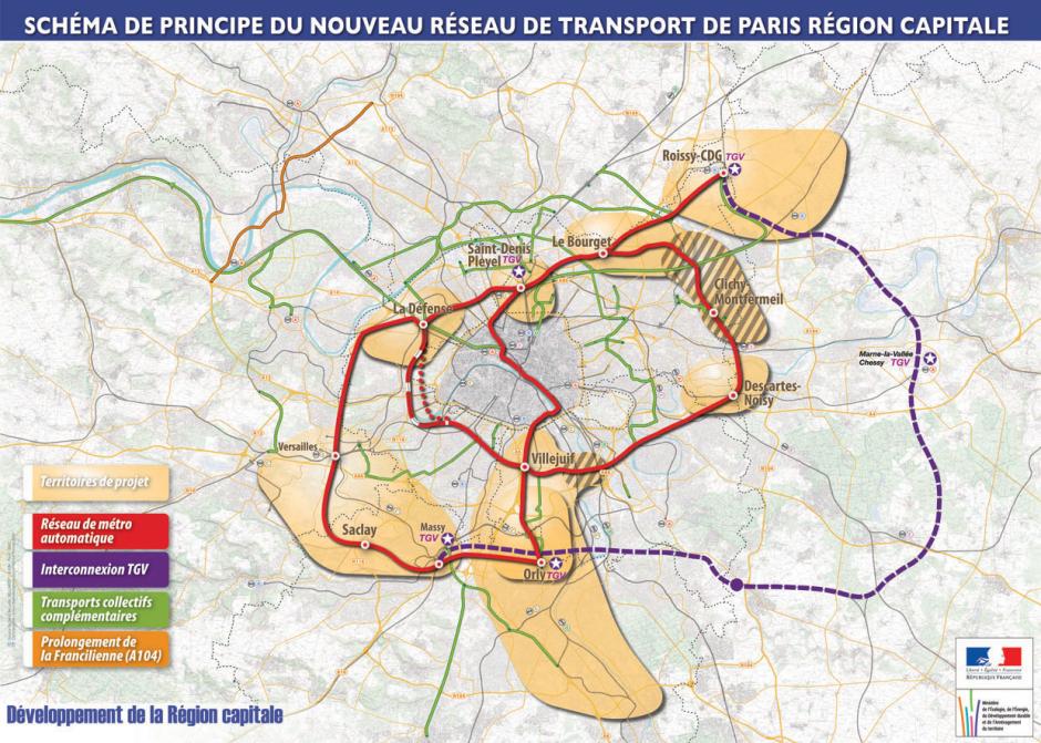Le réseau de transport du Grand Paris