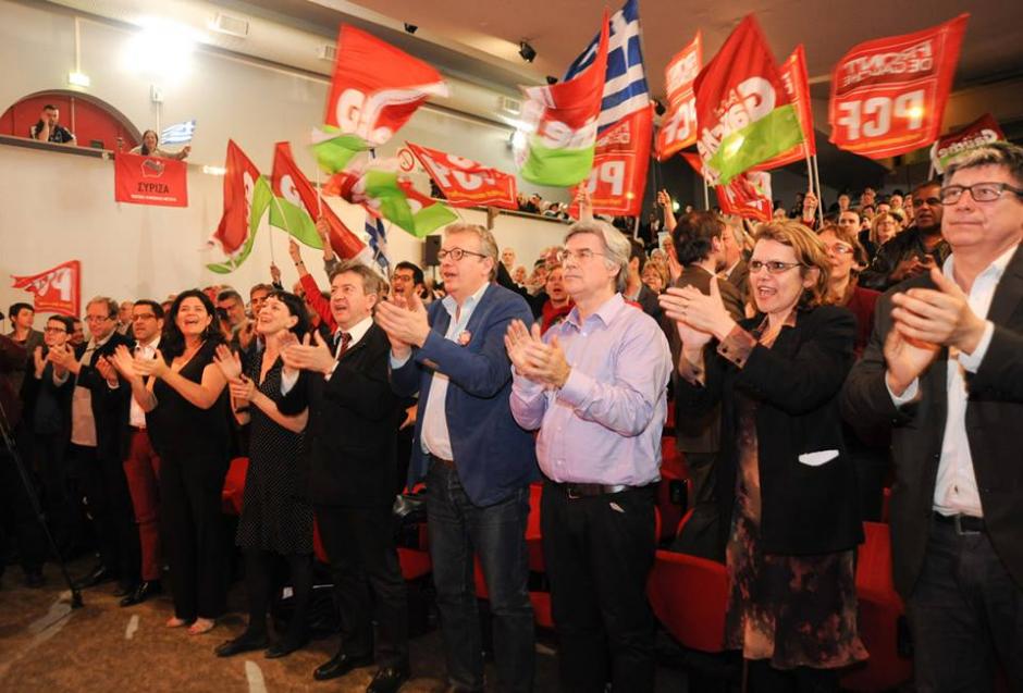 Meeting Front de gauche - Lancement de campagne des européennes intervention d'Alexis Tsipras